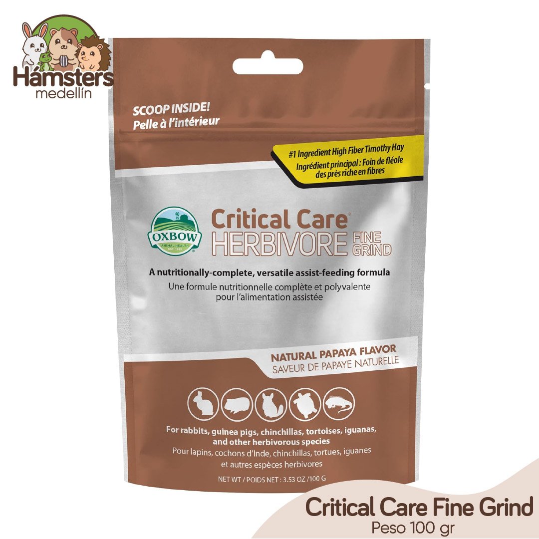 Oxbow Critical Care Fine Grind Cuidado Crítico Cobayas, Conejos, Chinchillas