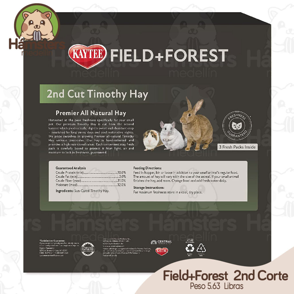 Field+Forest by Kaytee Timothy Heno Segundo Corte Hámsters Medellín