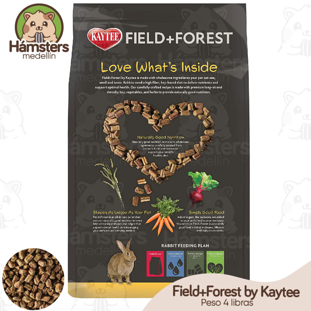 Alimento Conejo Field+Forest by Kaytee Comida para conejos, 4 libras