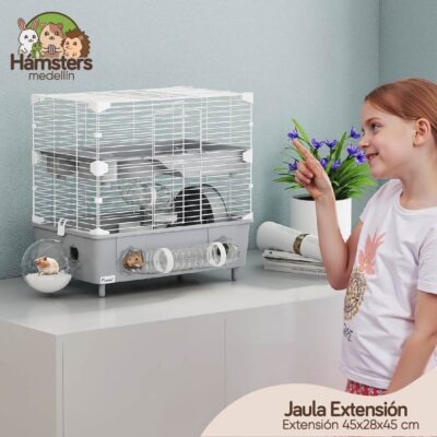 Jaula Hámster Extensión Con Baño - Imagen 2