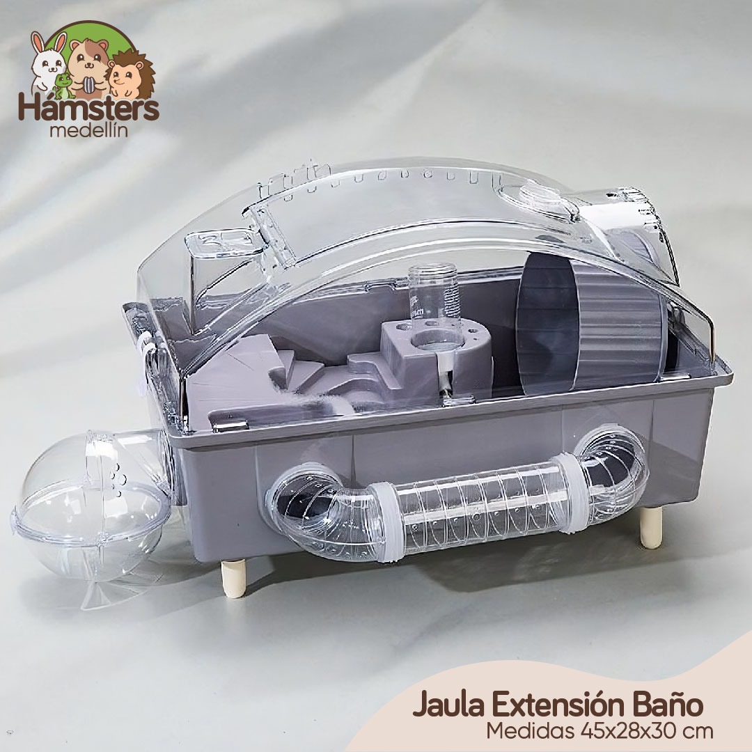 Jaula Hámster Extensión Con Baño - Imagen 2