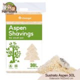 Sustrato de Aspen Hamsters Conejos Erizos 30 Litros