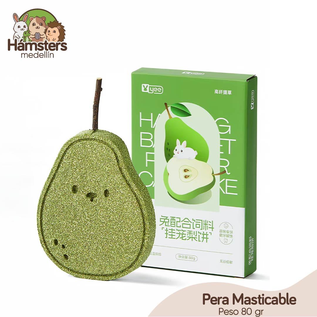 Pera Masticable Para Conejos Cobayas Chinchillas y Hámsters