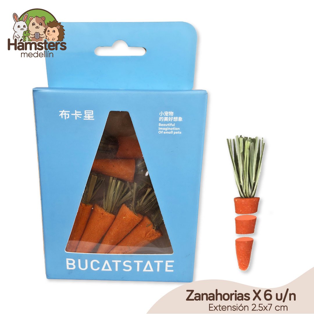 Zanahorias Masticables Golosinas Con Ramas de Heno Timothy - Imagen 2