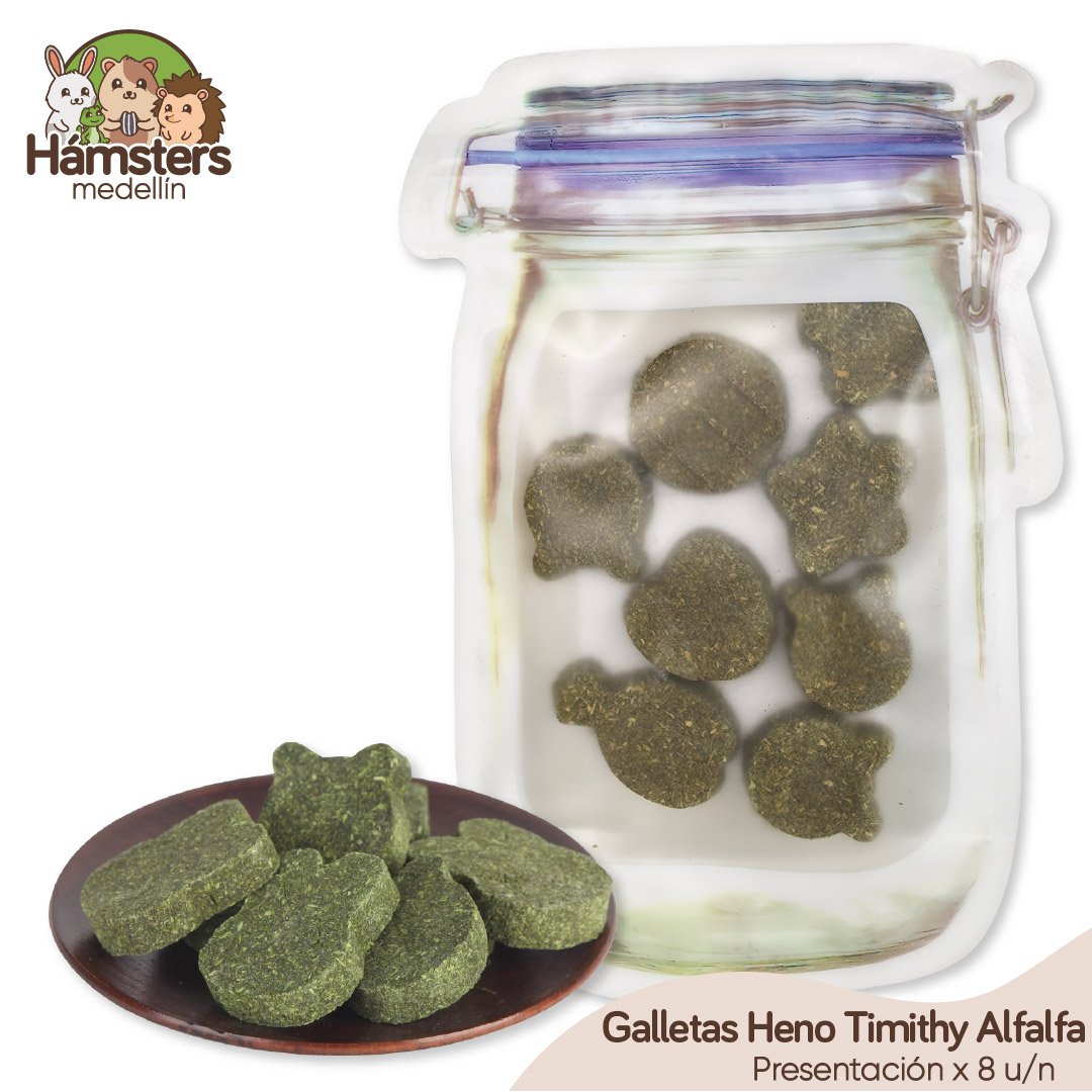 Galletas Heno Timothy Alfalfa Conejos Cobayas Hámster - Imagen 2