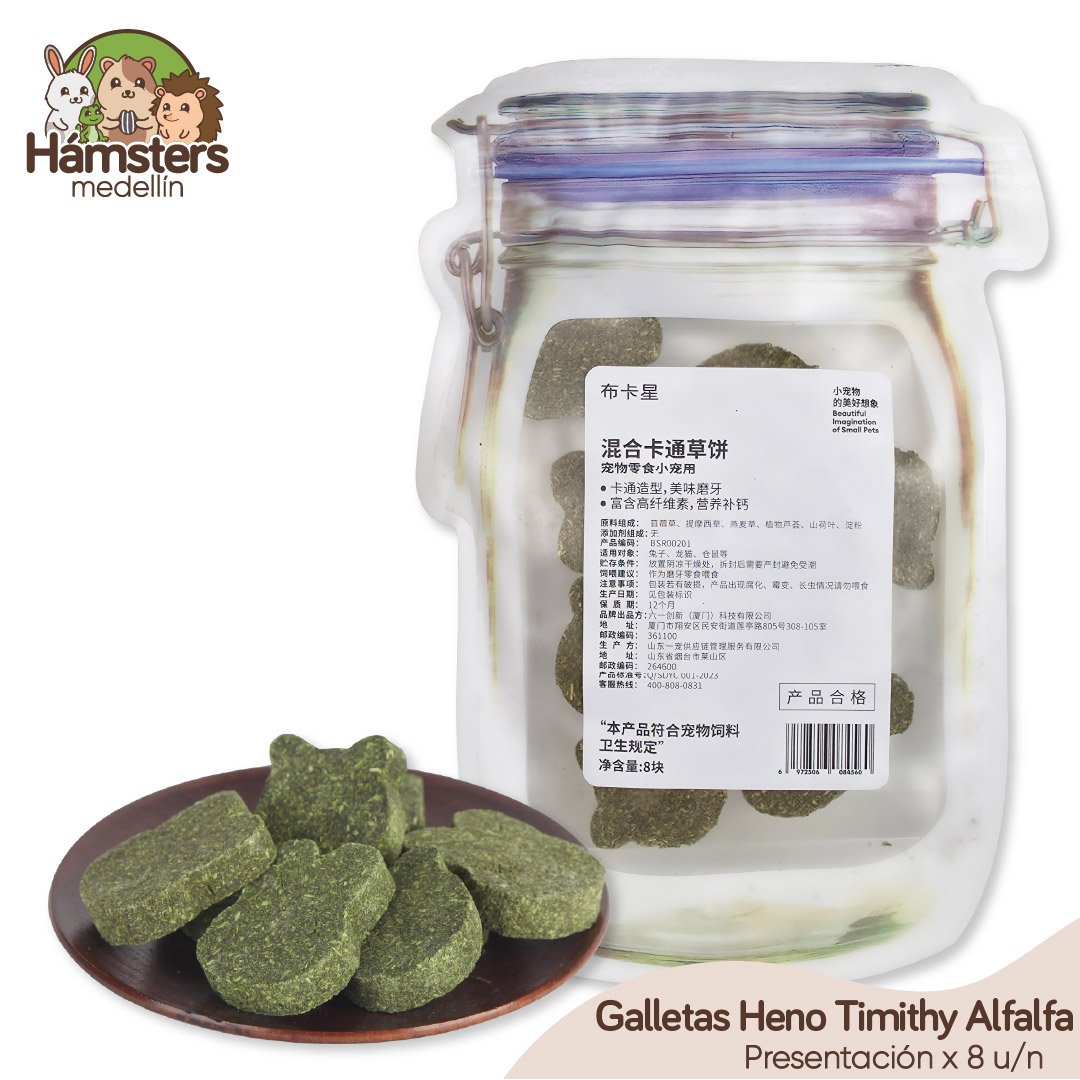 Galletas Heno Timothy Alfalfa Conejos Cobayas Hámster
